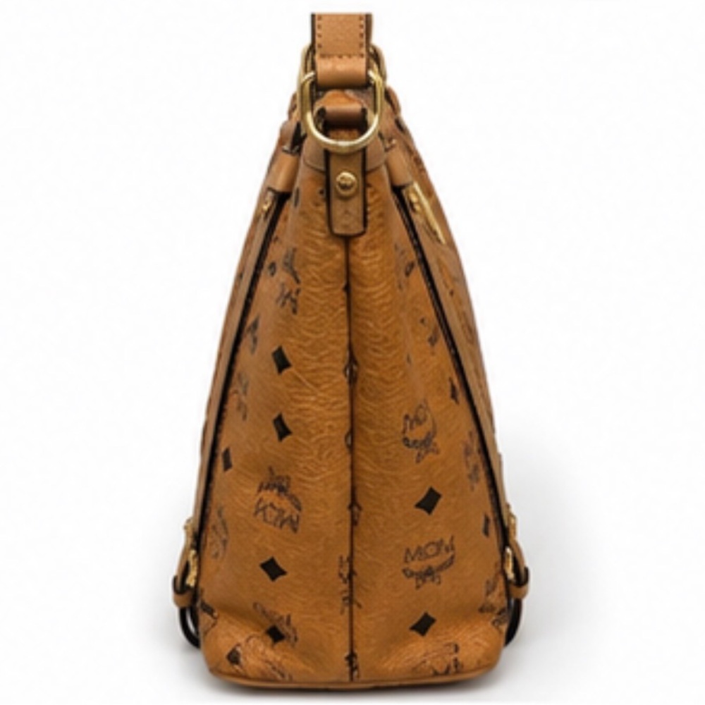 MCM Vintage Visetos Tote bag in the Iconic cognac monogram coated canvas - Picture 5 of 7